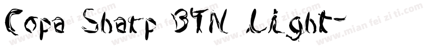Copa Sharp BTN Light字体转换